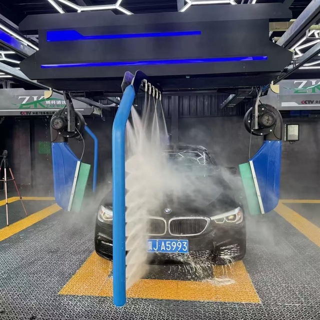 Customized Commercial Self Service Touchless Car Wash Machine Systems Fully Automatic High Pressure Car Washing Equipment Set
