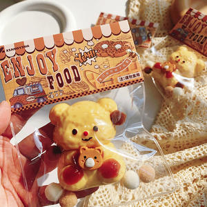 Jouet <span class=keywords><strong>à</strong></span> presser en silicone souple et crémeux en forme d'ours, amusant, sensoriel, anti-stress, relaxant, unisexe - Product Image 3