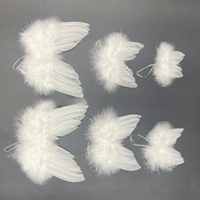 Ailes d'ange en plumes faites à la main, directement de l'usine, pour sapins de Noël - Mini accessoires décoratifs pour tenues de poupées