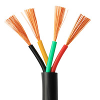 18 14 12 Gauge blankes flexibles Kupfer-Netz kabel SJT SVT AWM 2 3 4 5 Adern PVC-isolierte flache unterirdische elektrische Drähte