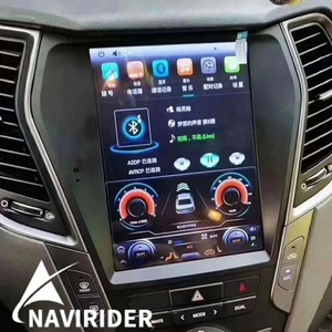 เครื่องเล่นมัลติมีเดีย Navirider 256GB 2din ระบบ Android 15 หน้าจอสัมผัสแบบ IPS Capacitive พร้อม GPS CarPlay DSP สำหรับรถยนต์ Santa Fe IX45 - Product Image 1