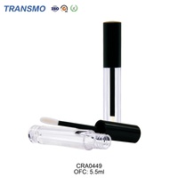Tubes de brillant à lèvres vides personnalisés de 5 ml avec bouchon à vis, faible MOQ, contenants OEM pour rouge à lèvres liquide et blush
