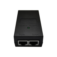 Inyector PoE Pasivo de 24W, 24VDC 1A, 48VDC 0.5A, 1000Mbps Gigabit, CE FCC ETL, Fuente de Alimentación para Switch Ethernet PoE, Adaptador RJ45 VoIP