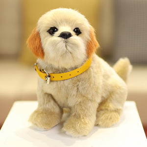 थोक प्यारा जीवन 3 डी ब्लैक शेलफिश पिल्ला 3d नरम कुत्ते कुत्ते गुड़िया जानवर - Product Image 4