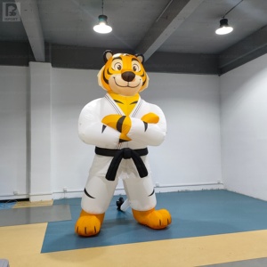 Figura Gonfiabile a Tema Sportivo, Gigante Mascotte Tigre di Taekwondo Personalizzata, Modello Gonfiabile di Tigre per Eventi di Arti Marziali - Product Image 4