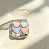 Palette de fards à paupières personnalisée LSFAIRY ES175, 4 couleurs violettes