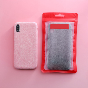 Semplice Tpu Cassa Del Telefono per il <span class=keywords><strong>iphone</strong></span> Caso di <span class=keywords><strong>X</strong></span> 5.8 pollice Silicone Tessuto Canvas Peluche Della Copertura Posteriore - Product Image 6