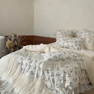 Juego <span class=keywords><strong>de</strong></span> Sábanas <span class=keywords><strong>de</strong></span> Cuatro Piezas <span class=keywords><strong>de</strong></span> Algodón <span class=keywords><strong>de</strong></span> Fibra Larga Estilo Princesa Francesa, Fundas <span class=keywords><strong>de</strong></span> Almohada, Juego <span class=keywords><strong>de</strong></span> Fundas <span class=keywords><strong>de</strong></span> Edredón - Product Image 5