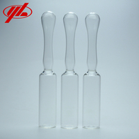 Ampoule en verre borosilicate neutre scellée vide de 1 ml, 2 ml, 5 ml, 10 ml, transparente/ambre, de qualité pharmaceutique