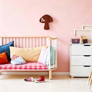 4 in 1 Oval Baby Crib Furniture Children Convertible Wooden Cot Modern Hotel Use Baby Bed <b>for</b> Kids - Product Image 4