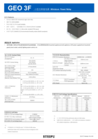 Relais de puissance pour circuit imprimé GEO 3F-12V3.100 4 broches 1H 10A 250VAC DC12V 360mW, remplacement T73 HF3FF/012-HS ORWH-SH-112D1F UL CQC RoHS