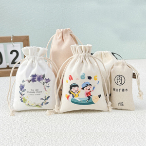 Custom Cotton Canvas <strong>Drawstring</strong> <strong>Bag</strong> With Logo Printing Personalized Small Black Velvet <strong>Drawstring</strong> Gift <strong>Makeup</strong> <strong>Bag</strong> - Product Image 5