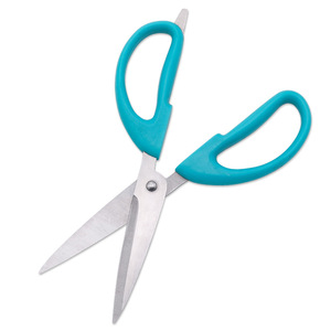 <b>Kitchen</b> <b>Scissor</b> Stainless Steel Light Blue Straight Head Home Use Bulk Specification - Product Image 1