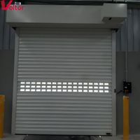 Volets roulants en aluminium durables et modernes pour l'extérieur, antivol, prévention des incendies, ouverture latérale électrique, service OEM, restaurants, hôtels