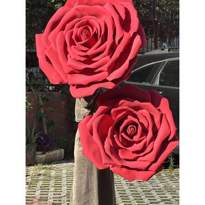 Rosa Gigante Artificial de Espuma EVA, Rosa de Espuma Grande para Decoración de Fondo de Escenario de Boda - Product Image 3