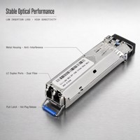 Transceiver Optik SFP 1.25G 1310nm 20km Singlemode LC Duplex SMF Modul untuk Switch Jaringan