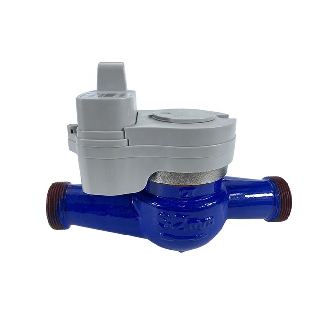 DN32mm Cast Iron Wireless Lorawan Remote Meter Reading Class B 11/4 Multi Jet Prepaid Intelligent Water Pulse Meter