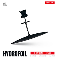 Fireball 1070 Feuille de pompe à aile en hydroglisseur de carbone à module ultra élevé, feuille d'aile, feuille de vent sous le vent, surf à feuille haute performance