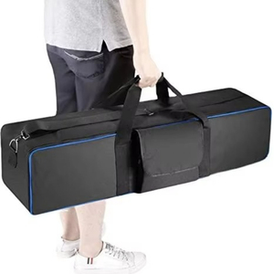 Sac de transport pour équipement d'éclairage de studio photo de grande taille, certifié BSCI, avec bandoulière et poignée pour trépied, support d'éclairage et parapluie - Product Image 1