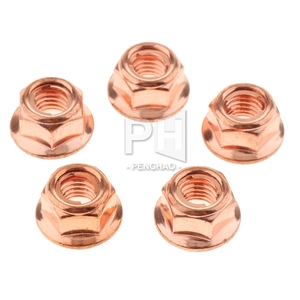 M8 Rame Balenò Collettore Di Scarico 8 millimetri Dado-Ad Alta Temperatura Dado per BMW Tuercas de cobre <span class=keywords><strong>le</strong></span> cuivre des noix - Product Image 2
