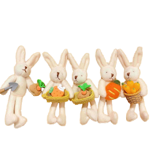 Porte-clés <span class=keywords><strong>en</strong></span> peluche <span class=keywords><strong>de</strong></span> lapin <span class=keywords><strong>de</strong></span> jardin doux, jouet animal <span class=keywords><strong>en</strong></span> peluche <span class=keywords><strong>carotte</strong></span>, pendentif à breloque pour femmes, filles, peluche, décor lapin - Product Image 1