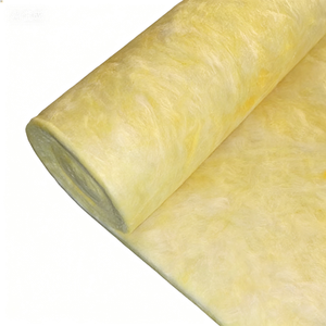 Rouleau de laine de verre de haute qualité en gros, couverture isolante en fibre de verre jaune, épaisseur 150 mm - Product Image 4
