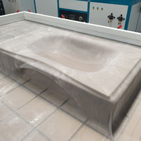 Machine de thermoformage corian industrielle presse à membrane sous vide pour formage de surfaces solides