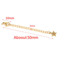 Collier à fermoirs mousquetons en acier inoxydable avec chaîne d'extension, composants pour la fabrication de bijoux DIY, capuchons de perles, rallonge de collier