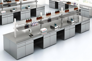 Edelstahl-Arbeitstisch für Labor oder Reinraum Metallplatten-Stil für Schul- oder Krankenhausnutzung - Product Image 4