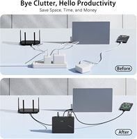 Batería Externa Portátil Mini UPS, Fuente de Alimentación de Respaldo de 20000mAh, PD65W QC3.0, Protector de Sobretensión para Router/Teléfono/Computadora