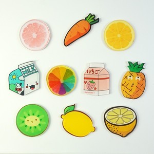 <span class=keywords><strong>Imanes</strong></span> de <span class=keywords><strong>nevera</strong></span> magnéticos de frutas suaves y adorables - Pegatinas de fotos ecológicas con diseño coreano de dibujos animados para Pascua, graduación y educación temprana - Product Image 1