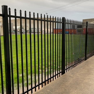 Clôture de jardin en acier galvanisé forgé, revêtement en poudre, treillis <span class=keywords><strong>tubulaire</strong></span> et portail principal pour usage domestique, directement de l'usine, à prix avantageux - Product Image 5