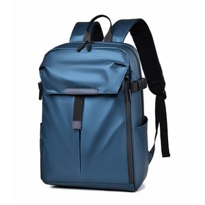 Sac à dos multifonctionnel en tissu Oxford, léger, imperméable, avec fermeture éclair, pour le sport, les activités de plein air et les affaires, au design géométrique et minimaliste, personnalisable avec logo. - Product Image 3