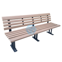 Loisirs de plein air parc blanc repos long cadre en aluminium moulé banc de patio salle de sport résistant à l'eau écologique