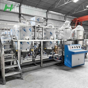 Équipement de raffinerie d'huile comestible entièrement continu 5TPD, ligne de production de raffinerie d'huile de soja, machine de raffinerie d'huile de cuisson - Product Image 3