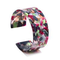 Mode 3cm écaille de tortue Acétate De Cellulose Résine acrylique manchette bracelet bracelet Femmes ArticifialTortoiseshell bracelet 8 Couleurs