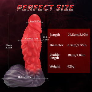 8 INCH Dragon Large Thick Monster Alien Realistic Soft Dildo With Strong Suction Cup - Product Image 2