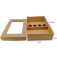 Boîte Alimentaire Personnalisée pour Charcuterie à Emporter, Emballage Alimentaire Jetable en Papier, Coffrets pour Plateaux Brunch Déjeuner avec Couvercle Fenêtre