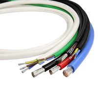 Fil flexible à haute température en cuivre étamé isolé par résine de fluorocarbone de silicone standard 16-26 AWG 300V-750V GwDL