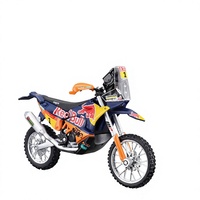 Modèle de moto en métal moulé sous pression Burago pour le rallye de Dakar, objet de collection