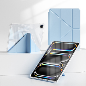 Étui détachable 2 en 1 Dos en acrylique Bord en TPU Protection complète Étui folio pour <span class=keywords><strong>iPad</strong></span> Pro 11 M4 2024 - Product Image 1