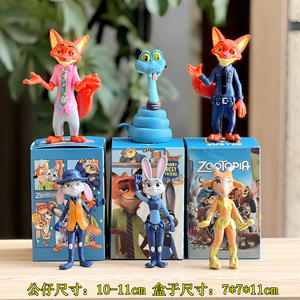 6 Staande Positie Gekke Dierenstad Serie Agent Judy Fox Nick Figuurtjes Zootopia Blind <span class=keywords><strong>Box</strong></span> Trendy Model Auto Ornamenten - Product Image 4