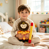 Peluche singe personnalisée 20 cm, animal en peluche, mascotte de dessin animé, cadeau d'anniversaire pour enfants, fabricant OEM