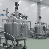 Cuve de mélange industrielle de 150 L avec contrôle de la température et du pH, chauffage et refroidissement à double enveloppe pour la bioproduction