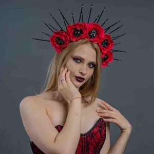 Diademas <span class=keywords><strong>2022</strong></span>, Accesorios para el Cabello con <span class=keywords><strong>Halo</strong></span> Dorado, Corona de Diosa Mary <span class=keywords><strong>Halo</strong></span>, Tocado para Bodas, Fiestas, Disfraces de Halloween, Diadema de Estrella - Product Image 4