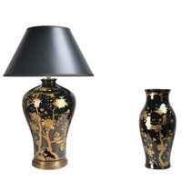 Abat-jour de lampe de table en tissu de luxe, style européen antique et moderne, pour chambre à coucher, vente en gros