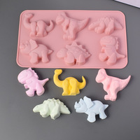 SHU XIN DIY Tropfform 1 Dinosaurier Silikon-Kuchenform Backwerkzeug Kerze Gips Puppe Nur Handwäsche Nötig Einweg Lebensmittelsicher