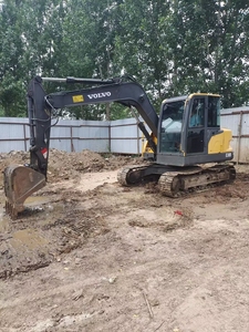 รถขุดขนาดเล็ก Volvo EC80 มือสองจากสวีเดน น้ำหนัก 8 ตัน นำเข้าจากสวีเดน ชั่วโมงการทำงานต่ำ ได้รับการรับรองมาตรฐาน CE พร้อมหัวเจาะ - Product Image 3