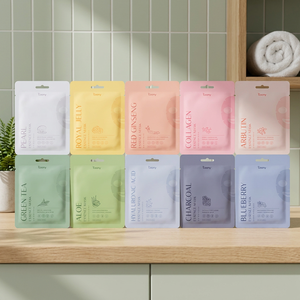 Paquete de 10 Mascarillas Faciales Diarias K-Beauty, Hechas en Corea, Buena Calidad, Hidratantes, Cuidado Facial en Casa, Ácido Hialurónico, Para Todo Tipo de Piel - Product Image 2