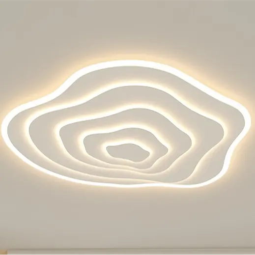 Plafoniera a LED per soggiorno a terrazza creativa semplice lampada da soffitto in acrilico per camera da letto con vento crema atmosferica